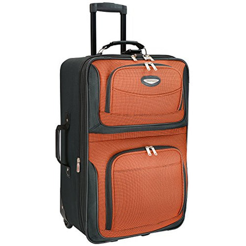 Travelers Choice Travel Select Amsterdam 25-Inch Expandable Rolling Upright, Orange