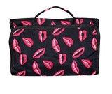 Hanging Toiletry Cosmetic Organizer Bag - Roll up for Storage Travel - Custom Embroidery