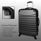 Ciao Luggage Voyager 3 Piece Hardside Spinner Suitcase Set Collection (Voyager Burgundy)