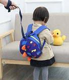 Toddler's Mini Dinosaur Backpack Zipper Toy Snack Bag w/ Safefy Leash Age 1-3