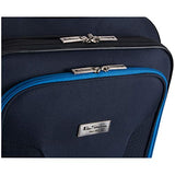 Ben Sherman Houndstooth Hike 3-Pc Set 20" Carry-On, 24", 28", Navy W/Blue