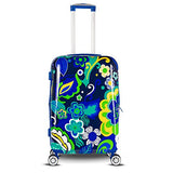 Gabbiano Floral 3 Piece Hardside Expandable Spinner Luggage Set (Retro Floral)