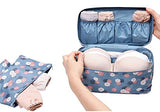 Damara Ladies Travel Bra Underwear Bag Organizers Portable Tidy Cosmetic Pocket,Wine Red