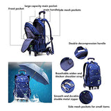 Xhhwzb Rolling Backpack, Kids Backpack Wheeled Backpack School Backpack With Wheels (Color : B)