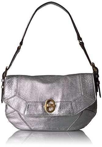 Aimee Kestenberg Rocco Shoulder, Silver Croco