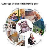 Women Girl's Sequin Backpack Cute Mini Fashion Backpack Ears Bowknot Shoulder School Bag(Blue)