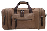 Large Capacity Canvas Unisex Travel Duffel Bag Shoulder Handbag Weekend Bag w/ Strap