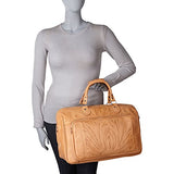 Ropin West 18" Leather Weekender (Brown)