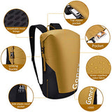 Gonex 35L Packable Travel Daypack, Lightweight Handy Backpack for Outdoor Hiking Cycling Mustard