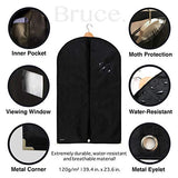 Bruce. 3 x Premium Garment Bag incl. Shoe Bag | 39.4 x 23.6 inches | Suit Bags for Travel and Storage | Breathable Bags for Suits, Jackets and Dresses (39.4 x 23.6 inches - 100 cm x 60 cm)