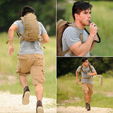 Diaz Sport Tactical Molle Hydration Pack Backpack with 3L Water Bladder. Lightweight & Durable Military Daypack Keeps Water Cold Up to 4 Hours | for Hiking Running Cycling Camping Biking | Tan Khaki