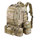 Aw Cp Camouflage Camping Bag 23X19X5.5" Oxford Nylon Backpack Travel Hike Camp Climb Military