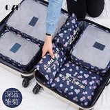 6pcs In One Set travel Bag Cosmetic Toiletry Makeup Bags And Cases Kosmetiktasche Organisateur De