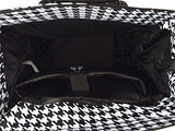 Trendy Flyer Computer/Laptop Rolling Bag 2 Wheel Case Houndstooth Black