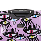 HALINA Bouffants & Broken Hearts Bold Eyes 28" Hard Side Spinner Luggage, Multicolor