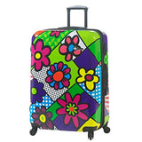 Mia Toro Flower Largo Hardside 28 Inch Spinner, Flowery