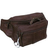AmeriLeather Easy Traveller Fanny Pack (Brown)