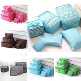 Hakazhi Inc 6PCS/Set Travel Cases Clothes Tidy Storage Bag Box Luggage Suitcase Pouch Zip Bra