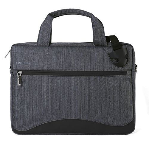 Vangoddy Wave Slim Charcoal Anti Theft Messenger Bag For Asus Zenbook / Vivobook / Transformer /