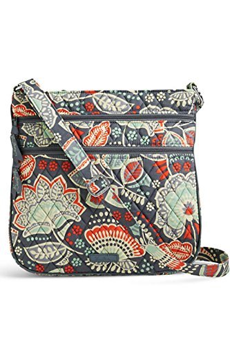 Vera Bradley Triple Zip Hipster Cross-body Bag (Nomadic Floral with Grey Interior)