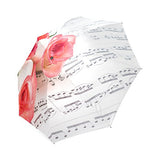 Travel Umbrella Rose Windproof, Anti-UV waterproof Lightweight Portable Outdoor use