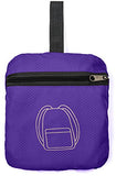 Folding Backpack -Compact Light And Durable - Folds Easily Into Built-In Pouch - Great For