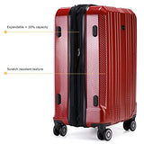 Travel Joy Luggage Set Expandable Suitcase Carry On TSA Locks Lightweight Spinner Wheels ABS+PC Premium Hardshell Luggage 20 24 28 inch 3 Piece Sets