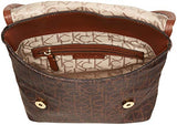Calvin Klein womens Calvin Klein Belfast Nylon Flap Over Buckle Messenger, brown/khaki, One Size