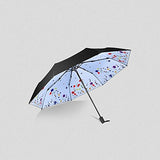 HOMEE Foldable rain and rain umbrella creative sunscreen uv sun umbrella vinyl umbrella (color