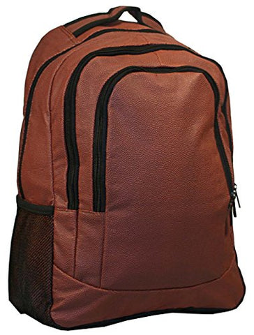 Football Leather Laptop School Backpack