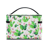 Makeup Bag Fresh Cactus Travel Cosmetic Bags Organizer Train Case Toiletry Make Up Pouch