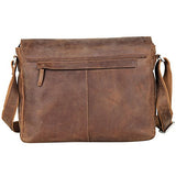 Genuine Leather Laptop Messenger Office Briefcase Vintage College Bag Businessman Bag