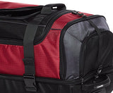 Amazonbasics Ripstop Wheeled Duffel, Red