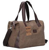 Berchirly Travel Canvas Handbag Tote Duffel Bag Carry on Bags Weekender Overnight Bag