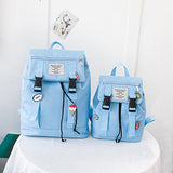 AMA(TM) School Bag Parent-Kids Travelling Laptop Backpack (Size for Kids, Sky Blue)