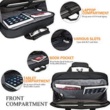 NiceEbag Rugged Armor Laptop Briefcase Messenger Bag with Rainproof Resilient Shock Absorption