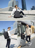 ZUQIANG Business Backpack Flight Approved Carry on Backpacks Multipurpose Trip Bag (Gary, 21')