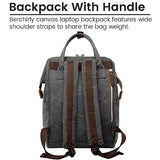 Retro Canvas Backpack Doctor Bags,Berchirly Travel Rucksack School Bookbag Laptop Bag