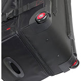 Ful Tour Manager 30-inch Rolling Duffel Bag, Retractable Pull Handle Split Level Storage ,Black