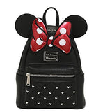 Loungefly Disney Minnie Mouse Bow Mini Faux Leather Backpack WDBK0208