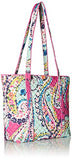 Vera Bradley Iconic Small Vera Tote-Signaturen, Wildflower Paisley