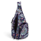 Vera Bradley Women's Signature Cotton Mini Sling Backpack, French Paisley, One Size