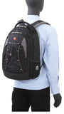 Swiss Gear Bungee Backpack, Black/Grey, One Size