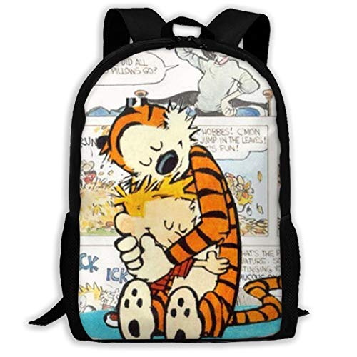 Diviviya Hope Tree Fashion Custom Calvin and Hobbes Laptop Outdoor Backpack,Travel Hiking&Camping