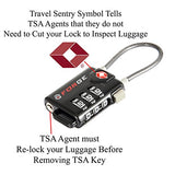 Tsa Approved Cable Luggage Locks, Re-Settable Combination With Alloy Body …