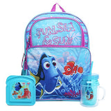 Finding Dory Backpack Back To School Lunch Bundle - 16" Cargo Backpack, Water Bottle And Sandwich