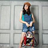 Printed Floral Backpack With Adjustable Backpack Straps