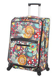 Lily Bloom Luggage Large Expandable Design Pattern Suitcase With Spinner Wheels For Woman (Aquarium Life, 28in) | Suitcases