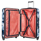 Ricardo Beverly Hills Beaumont 24-inch Check-In Suitcase (Blue Ginko Leaf Print)