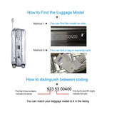 Luggage Cover Protector Clear Pvc Suitcase Protective Cover With Grey Zipper For Rimowa Topas